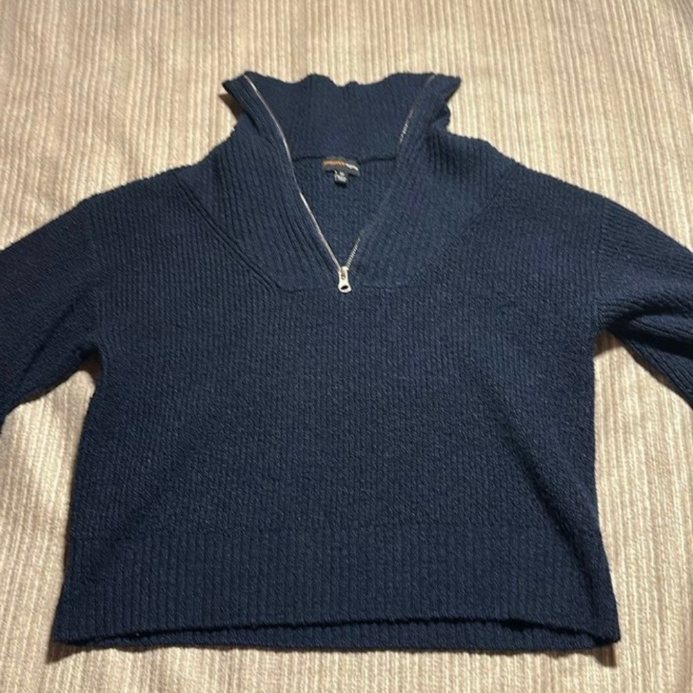 Ambiance Deep Blue Cowl Neck Sweater